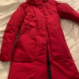 SOLD - Red lululemon winter warrior parka